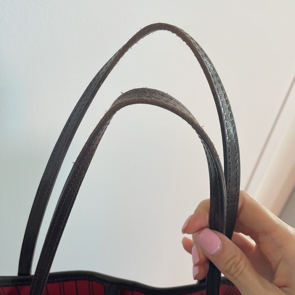 Louis Vuitton NEVERFULL MM with Pouch Brown Damier Print - Picture 8 of 12